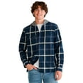 thumbnail image 3 of Men's Aeropostale Long Sleeve Plaid Hoodie Color: Cream Size: L, 3 of 4