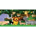 thumbnail image 4 of Zoo Piggy Bank, Animals in the Jungle Funny Expressions Exotic Comic Cheer Natural Habitat Illustration, Ceramic Coin Bank Money Box for Cash Saving, 3.6" X 3.2", Multicolor, by Ambesonne, 4 of 4