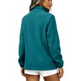thumbnail image 6 of happyYEE Women's Zip up Sweatshirt Jackets Long Sleeve Fleece Loose Coat Fall Fashion Stand Neck Outerwear with Zip Pockets, 6 of 9