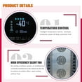 thumbnail image 4 of Kolice Commercial 220V 15 Trays Blast Chiller & Freezer, Chest Freezer, Blast Freezer, Dumpling Freezer for Hard ice Cream,Seafood, Chicken, Seafood, Dessert etc, 4 of 8