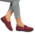 thumbnail image 2 of IEMIEMIEM Orthopedic Casual Shoes for Women Arch Support Flower Embroidered Nurse Shoes Lightweight Slip on Non Slip Walking Shoes Mesh Stretch Soft 2026 Orthopedic Shoes Wine 8 Wide, 2 of 6