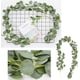 thumbnail image 2 of Guirnalda de eucalipto Artificial de 5 piezas, hojas de eucalipto de seda sintética, vides, guirnalda hecha a mano, telón de fondo de boda, arco, decoración de pared, 2 m/unids Sincero Hogar, 2 of 6