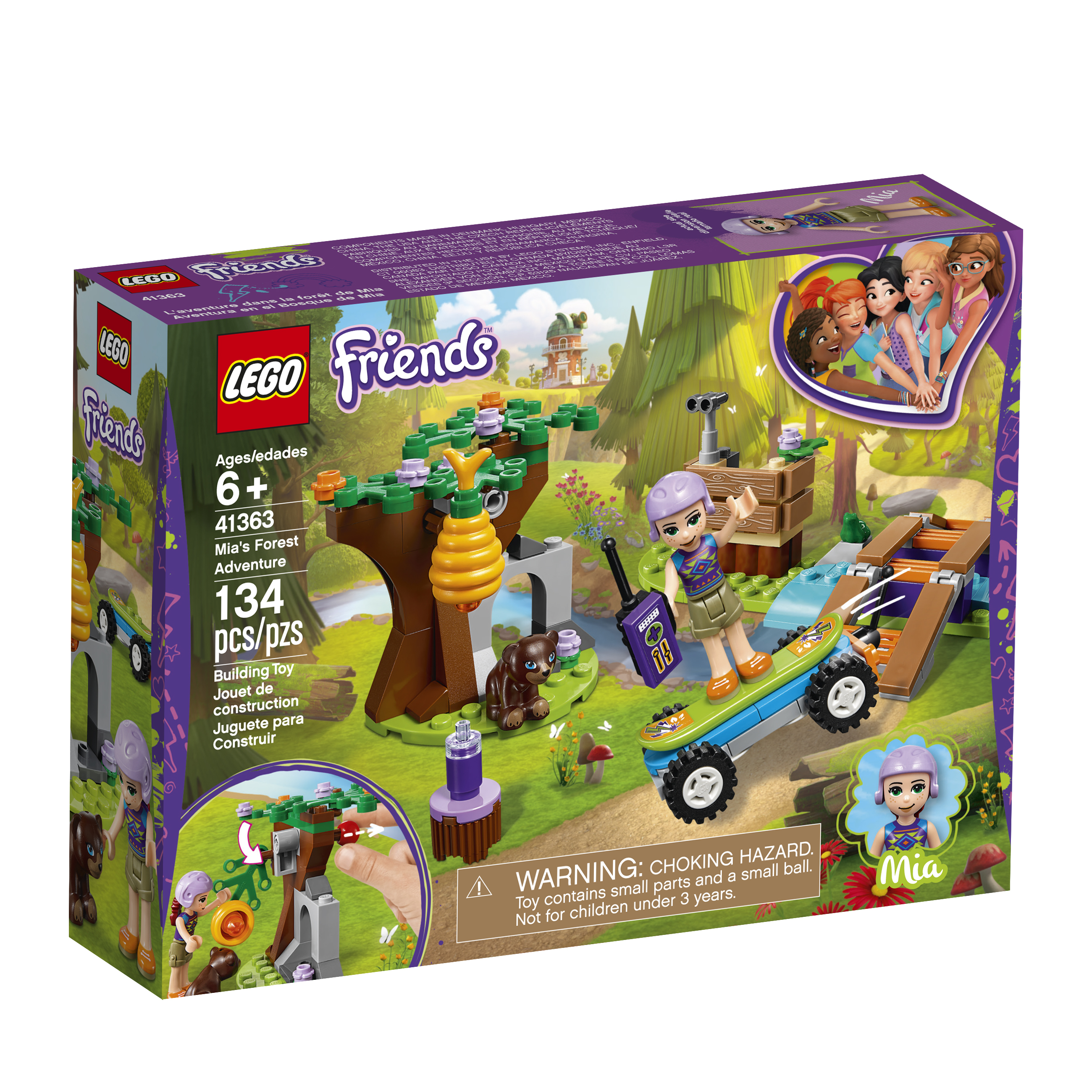 LEGO Friends Mia's Forest Adventure 41363 Building Set - image 5 of 8