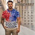 thumbnail image 6 of Garronmavis 250th Anniversary Matching Golf Shirts for Couple Lightweight Mens Hawaiian Shirt Summer Lapel Business Casual Office Work Dress Keep Cool in Hot Weather Quick Dry, 6 of 6