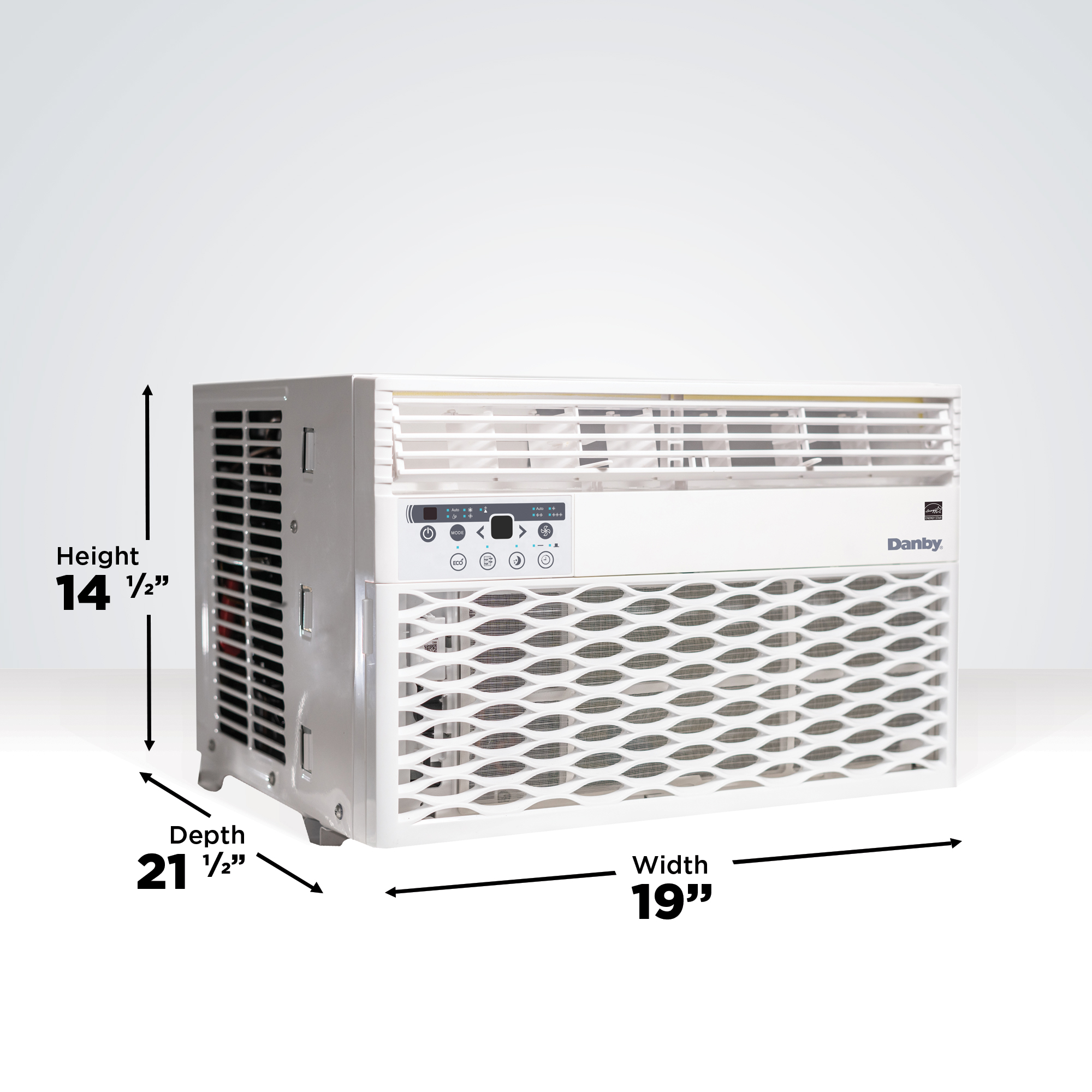 Danby 10,000 BTU Window Air Conditioner with Remote for Rooms up to 450 sq. ft. in White