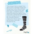 thumbnail image 7 of MeMoi Rings and Rungs Cotton Blend Striped Socks - Boys - Male, 8-9, Black, 7 of 7