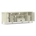 thumbnail image 6 of Simpli Home Burlington 72 inch Wide Solid Wood TV Stand in Antique White For TVs up to 80 inches, 6 of 13