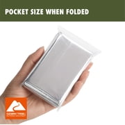 Ozark Trail Reusable Emergency Survival Camping Blanket, Silver, 1.5 oz