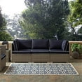 thumbnail image 4 of Modway Ariana Vintage Floral Trellis 5x8 Indoor and Outdoor Area Rug in Blue and Beige, 4 of 8