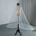 thumbnail image 4 of NUOLUX 1Ud Floor Wedding Veil Con Tul Y Encaje Para Accesorio Romántico En Ceremonia, 4 of 8