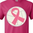 thumbnail image 4 of Inktastic Breast Cancer Volleyball Pink Ribbon Sports Gear T-Shirt, 4 of 5