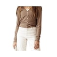 thumbnail image 3 of VERO MODA Women's Ryann Top Brown Size X-Small, 3 of 4