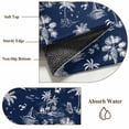 thumbnail image 6 of Navy Blue Tropical Plant Area Rugs 5'x7', Washable Small Throw Rugs for Laundry Room Playroom, Summer Coconut Trees Coastal Indoor Outdoor Rug Non-Slip Low Pile Carpet Runner Reversible Floor Mats, 6 of 8