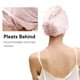 thumbnail image 3 of Gorro de dormir de seda para el cuidado del cabello de las mujeres, gorro de noche de seda natural con elástico en la cabeza (1 pieza, rosa) MFZFUKR JQWJ601-1, 3 of 5