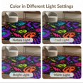 thumbnail image 7 of ODIKA 9'x12' Washable Area Rug Gothic Fantasy Themed Artistic Design Intricate Motifs with Skulls, Eyes, for Dining Room, Basement, Large Office, Non-Slip Chair-Friendly, 7 of 7