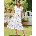 thumbnail image 2 of Vestido Zeagoo, casual, largo y holgado, vestido de playa Aline Flowy, 2 of 6