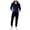 Navy-1, variant on Stamzod Mens Two Piece Track Suit Fashion Patchwork Printing Long Sleeve Zip Up Hoodie Jackets and Sweatpants Set Casual Workout Sweatsuits for Men Army Green-1 L
