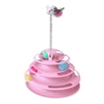 thumbnail image 1 of Juguete Xtellar Interactivo para Gato Torre de 4 Niveles con Ratón y Pelotas Color Rosa, 1 of 5