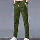 thumbnail image 1 of Pantalones largos de moda para hombre, color liso, con bolsillos, informales, pantalones largos de seda helada para hombre, 1 of 3