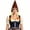 Brown, variant on Oktoberfest Pointed Gnome Hat With Braids, Non‑Woven Bavarian Maid Costume Headpiece For Themed Party Cosplay Events