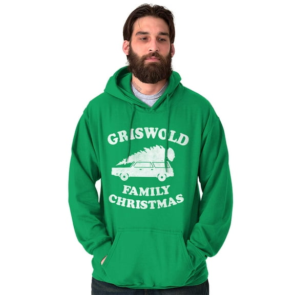 Christmas Xmas Tree Family Vacation Unisex Plus Fleece Graphic Hoodie Brisco Brands 2X