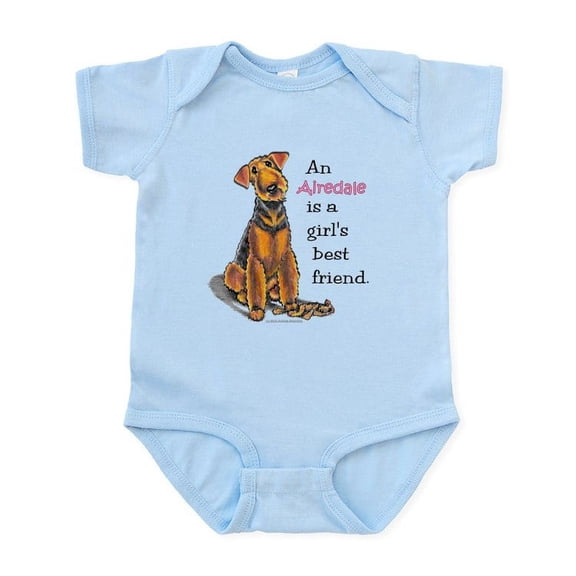 CafePress - Airedale Terrier Lover Infant Bodysuit - Baby Light Bodysuit, Size Newborn - 24 Months