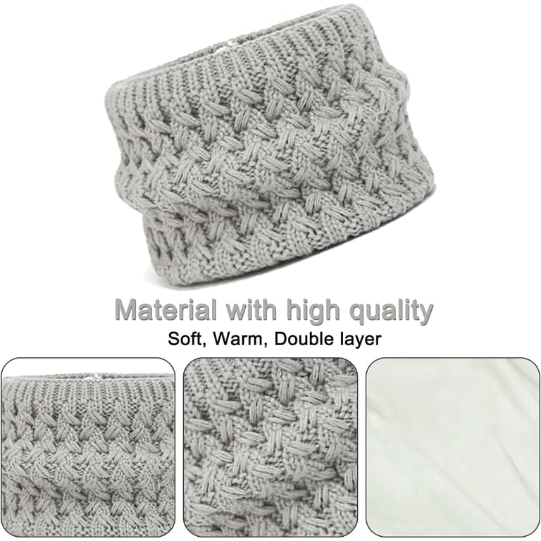 8-Piece Knitted Beanie & Touchscreen Glove Set, Fleece Lined, Winter Warmth Womens Winter Warm Knit Beanie Hat Touchscreen Gloves Long  main image 3