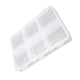 thumbnail image 3 of Kearding Caja de pastillas Transparente 6 Rejillas Dispensador de almacenamiento de plástico Pendientes portátiles Organización Contenedores Almacenamiento y organización del hogar, 3 of 6