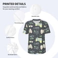 thumbnail image 3 of Rateoe Gamers Pattern Men’s Baseball Short Sleeve Polo Shirt, Midweight Men's Shirt Golf Shirt Polo Shirts Quick Dry Short-Medium, 3 of 7