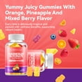 thumbnail image 3 of Magnesium Glycinate Gummies 600mg, Non-GMO, Gluten-Free, Magnesium Gummies for Adults & Kids, Sleep, Relaxation & Focus, 3 in 1 Flavor, 60 Count, 3 of 9