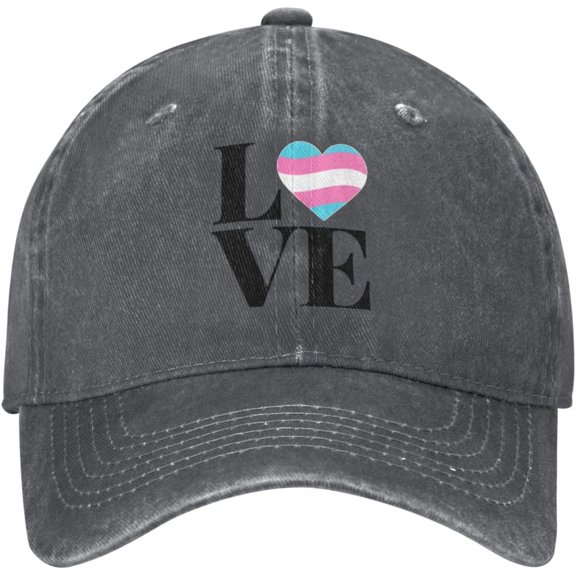LGBT Trans 'Love' Gender Gift for Transgender Pride Hats Unisex Snapback Baseball Cap Baseball Hat Summer Hats Black