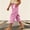 Pink, variant on Twczz Girls Cotton Linen Capris with Pockets- Casual Elastic Waist Straight Leg Quick Dry Kids Beach Pants Pink Size 10-12 Years