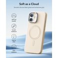 thumbnail image 2 of Funda de teléfono ESR para iPhone 16 Plus de silicona con soporte, color canela, 2 of 9