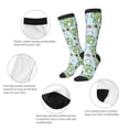 thumbnail image 3 of Pofeuu Cute Floral Frog Print Stockings, Adult Running Hiking Socks for Youth and Adult, 3 of 6