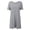 Gray, variant on Women's Super Soft Modal Nightgown Short Sleeve Sleepwear Comfy Loungewear Nightshirt with Chest Pads S-XXL (Removable chest pad)