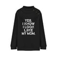 thumbnail image 4 of Dwaogom Women's Round Neck Printed Color Fashion Top Long Sleeve Top Sweatshirts Pullover Hoodie Sweatshirt For Men Cute Hoodies For Teen Girls, 4 of 4