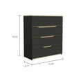 thumbnail image 5 of CoSoTower 4-Drawer Dresser Black Wengue And Light Oak, 5 of 7