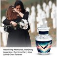 thumbnail image 4 of JAGASY Flying Eagle Memorial Urn - Mountain Birds Small Urn for Ashes Adult Male - Sky Blue Keepsake Tiny Funeral Urns - Miniature Cremation Urns for Mom & Dad - (3 Inch), 4 of 7