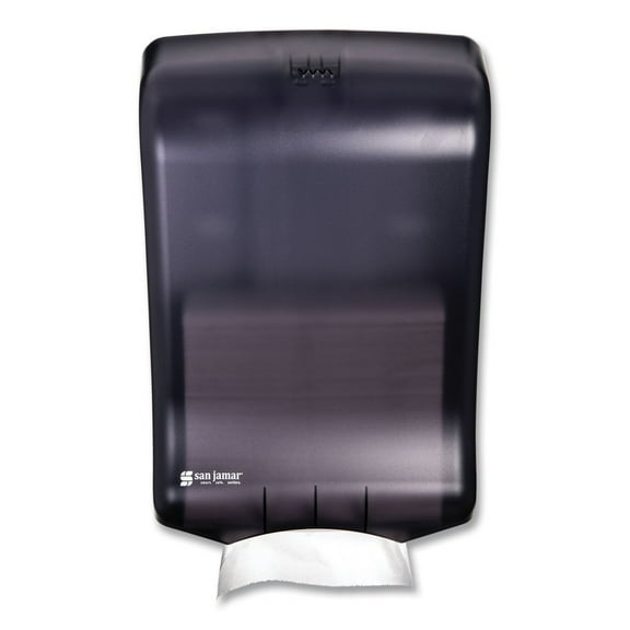 San Jamar Ultrafold Multifold/C-Fold Towel Dispenser, Classic, 11.75 x 6.25 x 18, Black Pearl