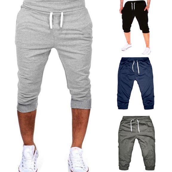 Men's Summer Gym Workout Jogging Shorts Elastic Casual Sportswear
