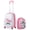 Unicorn Pink, variant on Costway 2 Pcs Kids Luggage Set 12” Backpack & 16” Kid Carry On Suitcase for Boys Girls Pink