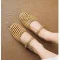 thumbnail image 5 of Woven Mesh Ballet Flats for Women Square Toe Mary Jane Flats Buckle Strap Flat Shoes Comfortable Ballerina Flats Dressy Mesh Shoes Casual Mary Janes for Women, 5 of 10