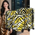 thumbnail image 3 of Maleta de equipaje ABS+PC con estampado de tigre con 360 ° Ruedas giratorias silenciosas, cremallera y cerradura de combinación, maleta de viaje liviana y duradera, 3 of 4