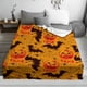 thumbnail image 5 of Manta con estampado de calabaza de Halloween, moderna manta cálida de franela para dormitorio, 5 of 6