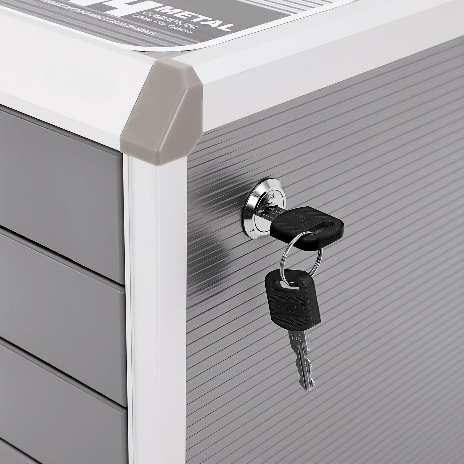 4 Drawers File Cabinet Lateral Storage Office Storage  Filing Cabinet Desktop for Office Supplies