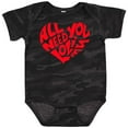 thumbnail image 3 of Inktastic All You Need is Love Red Heart Shape Boys or Girls Baby Bodysuit, 3 of 5