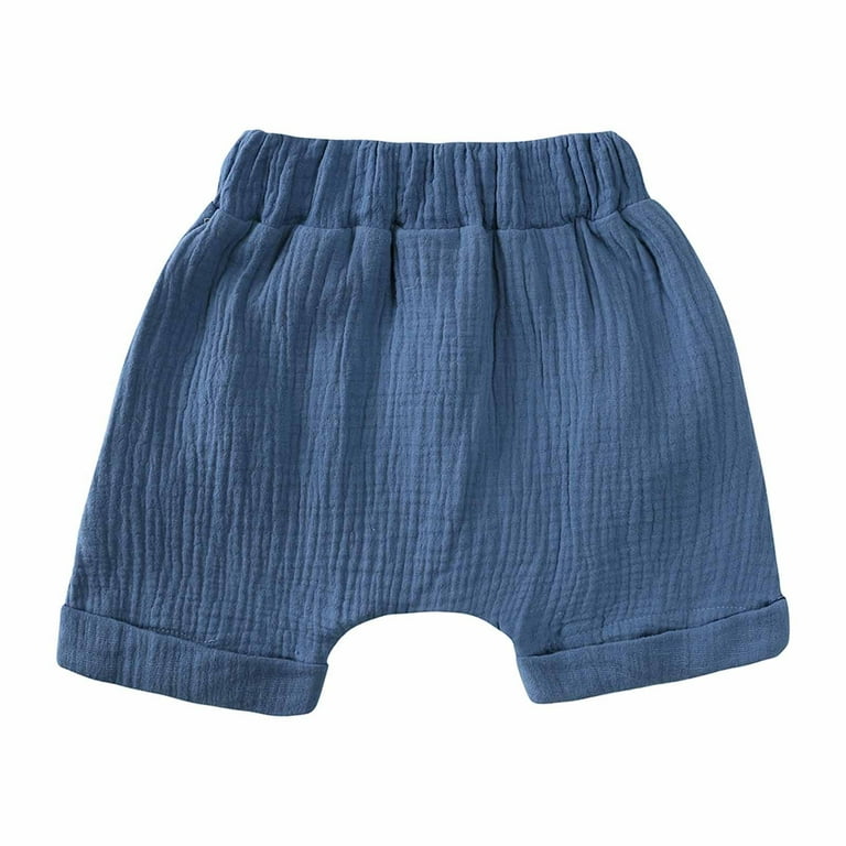 Wavsuf Kids Sets Clothes Comfort Shorts Solid with Pockets Short