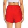 thumbnail image 4 of Haiem Red Women's 2 in 1 Running Shorts - Lightweight Athletic Workout Gym Yoga Breathable Sports Shorts Liner with Phone Pockets-Small, 4 of 9