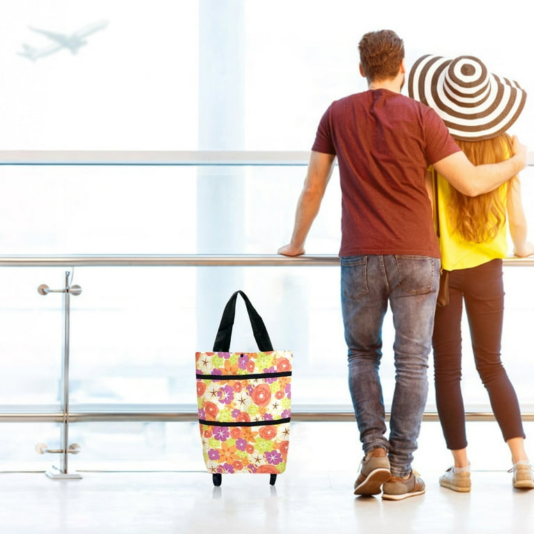 Portable Shopping Wheel Bag Tug Bag Telescopic Roller Bag