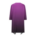 thumbnail image 4 of Women'S Cardigans Kimonos,Lightweight Front Open Cardigan For Women Summer Clearance,Open Front Breathable Cardigans,Women's Gradient Printed Long Sleeved Irregular Hem Pleated CardiganCardigan, 4 of 6